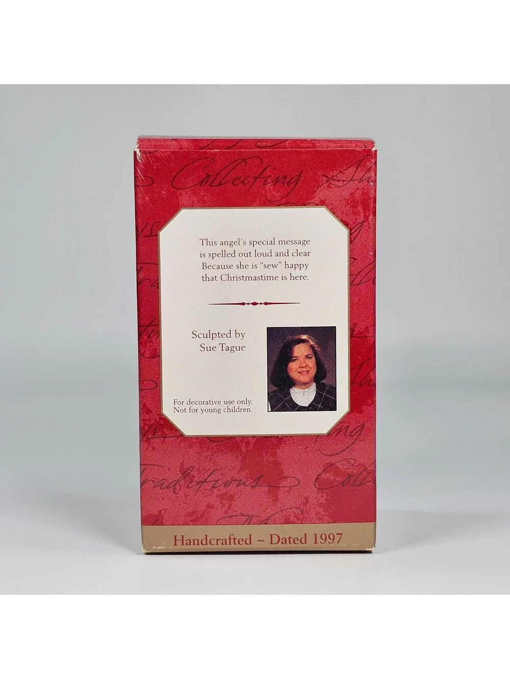 Hallmark Keepsake Ornament 1997 Love to Sew Angel Tomato Pincushion Sue Tague